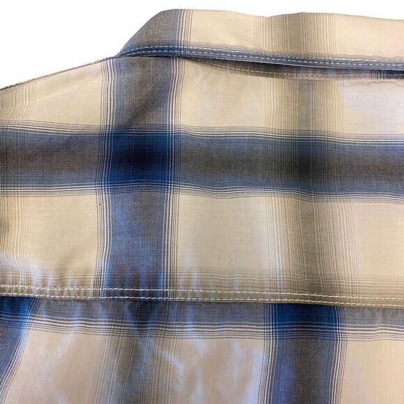 Calvin Klein Plaid Button Down Short Sleeve Shirt Size XXL - Picture 8 of 12